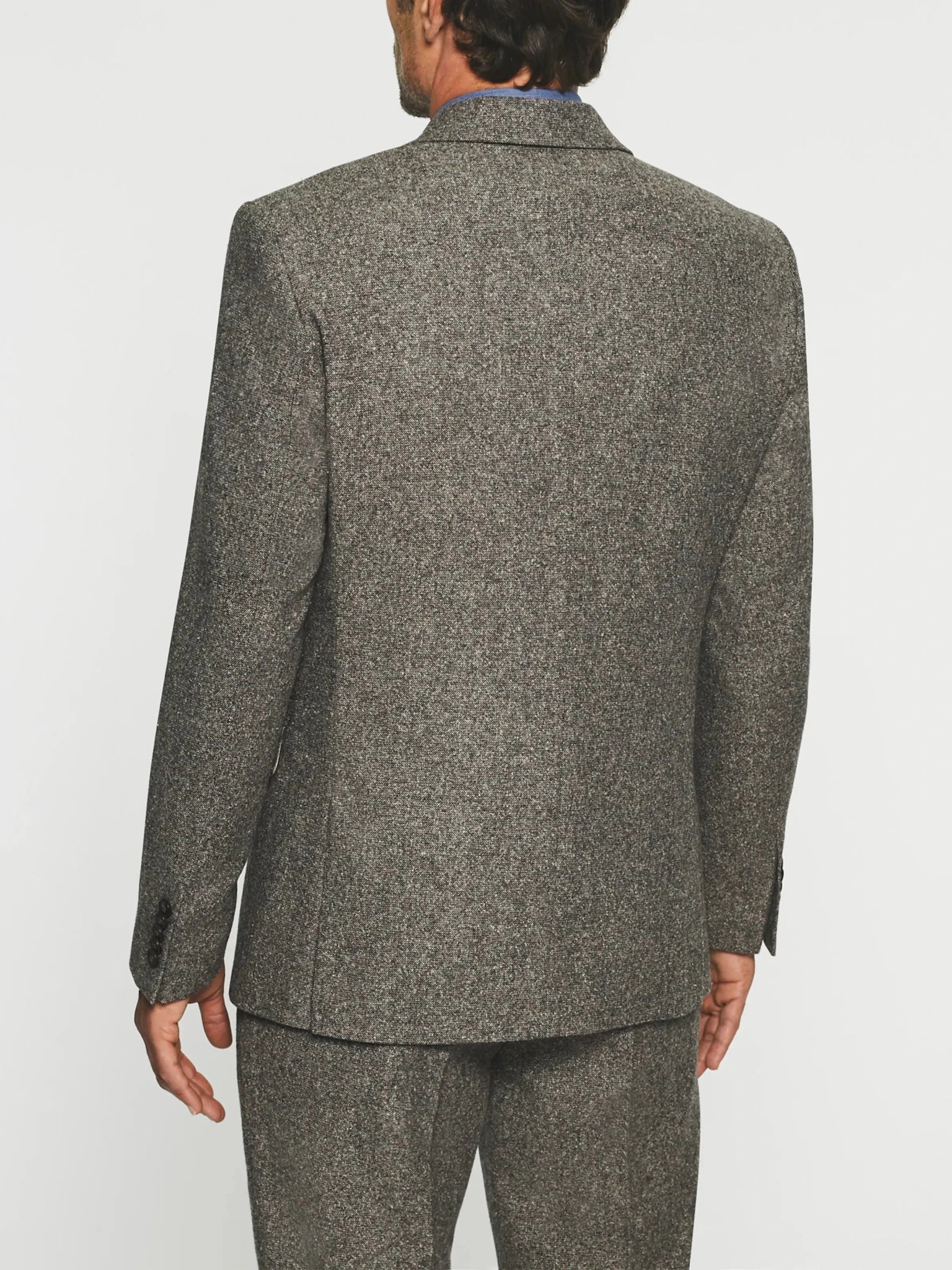 Veste ville en tweed marron SABLE - IZAC