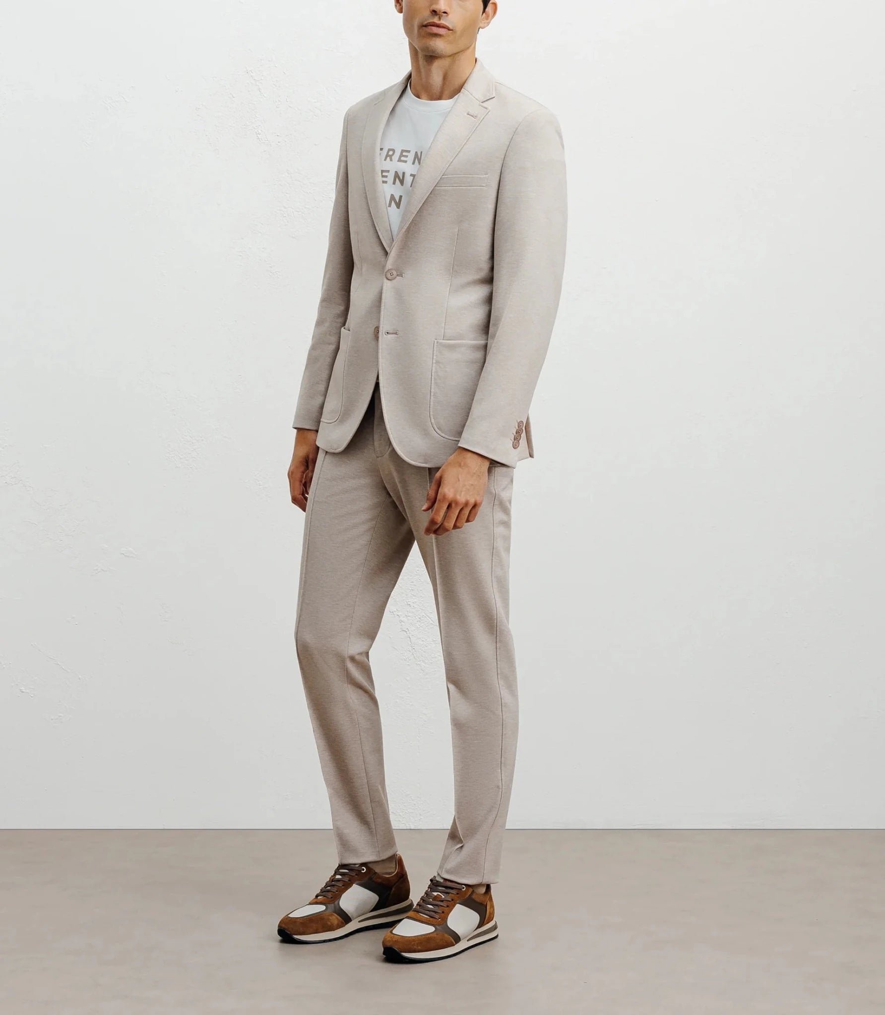 Veste ajustée en maille beige - IZAC