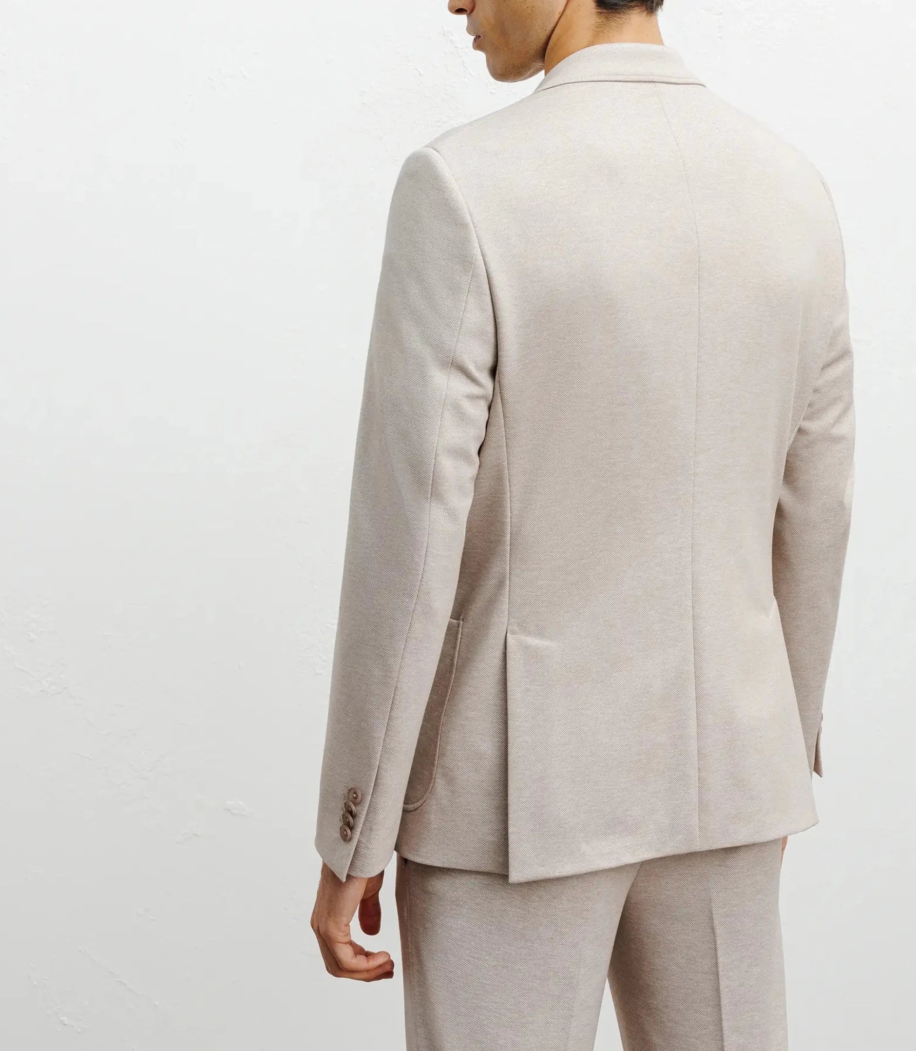 Veste ajustée en maille beige - IZAC