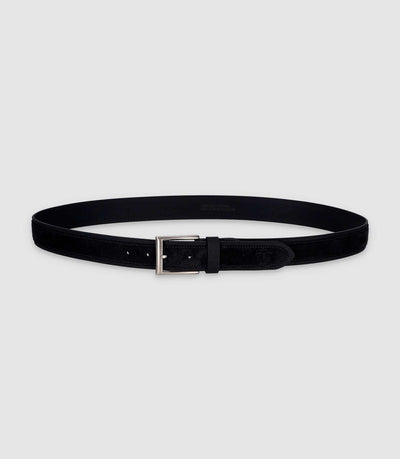 Ceinture 35mm en cuir marine CYANG - IZAC