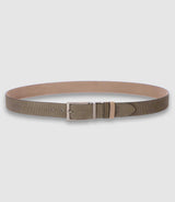 Ceinture réversible 35mm kaki et beige CREPI - IZAC