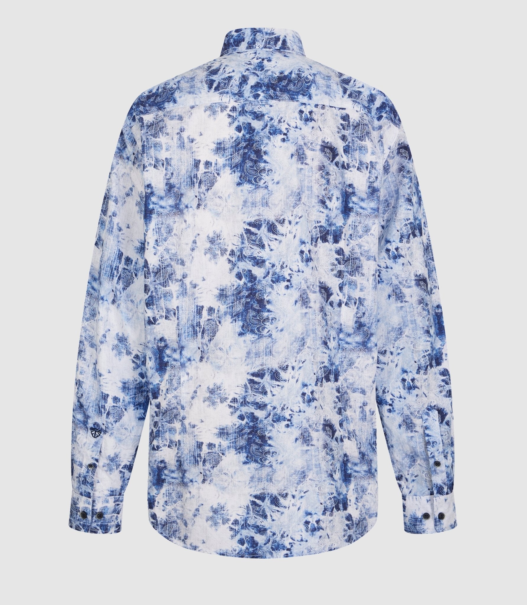 Chemise casual à imprimé bleu "Kalis" - IZAC
