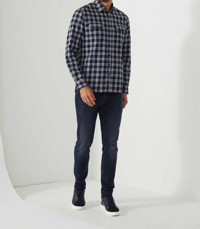 Chemise casual bleu "Adjia" - IZAC