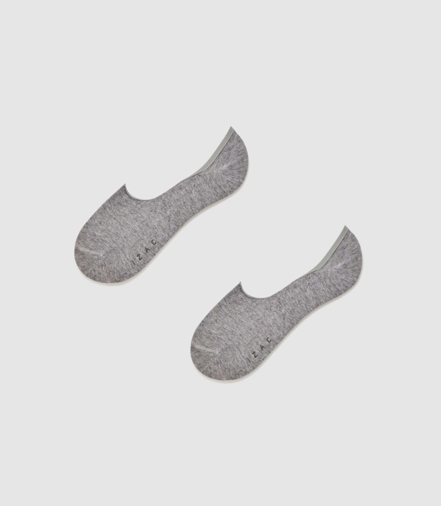 Chaussettes invisibles gris chiné - IZAC
