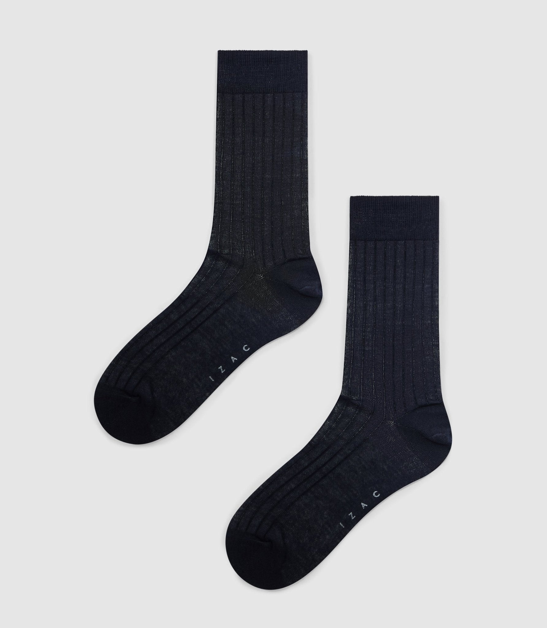 Lot de chaussettes 100% coton marine QOTES - IZAC