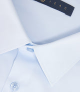 Chemise unie avec fantaisie bleu ciel "Macky" - IZAC
