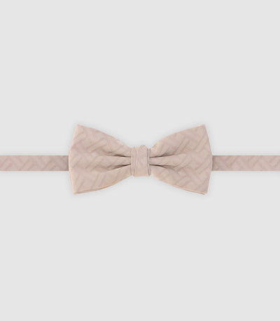 Nœud papillon avec motifs beige - IZAC