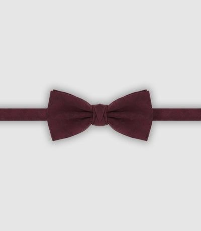 Nœud papillon avec motifs bordeaux - IZAC