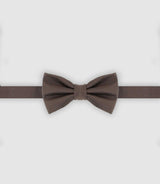 Nœud papillon en soie uni marron - IZAC