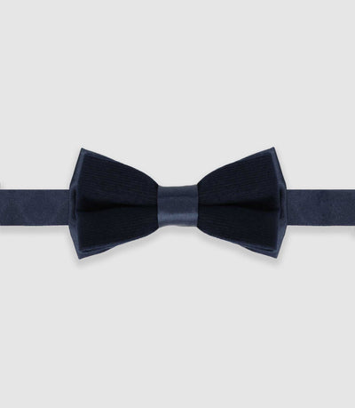 Nœud papillon effet satin marine NPDUOTARKAN - IZAC