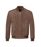 Teddy en cuir suédé taupe "Ulysse" - IZAC
