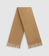 Echarpe unie avec frange camel AURORE - IZAC