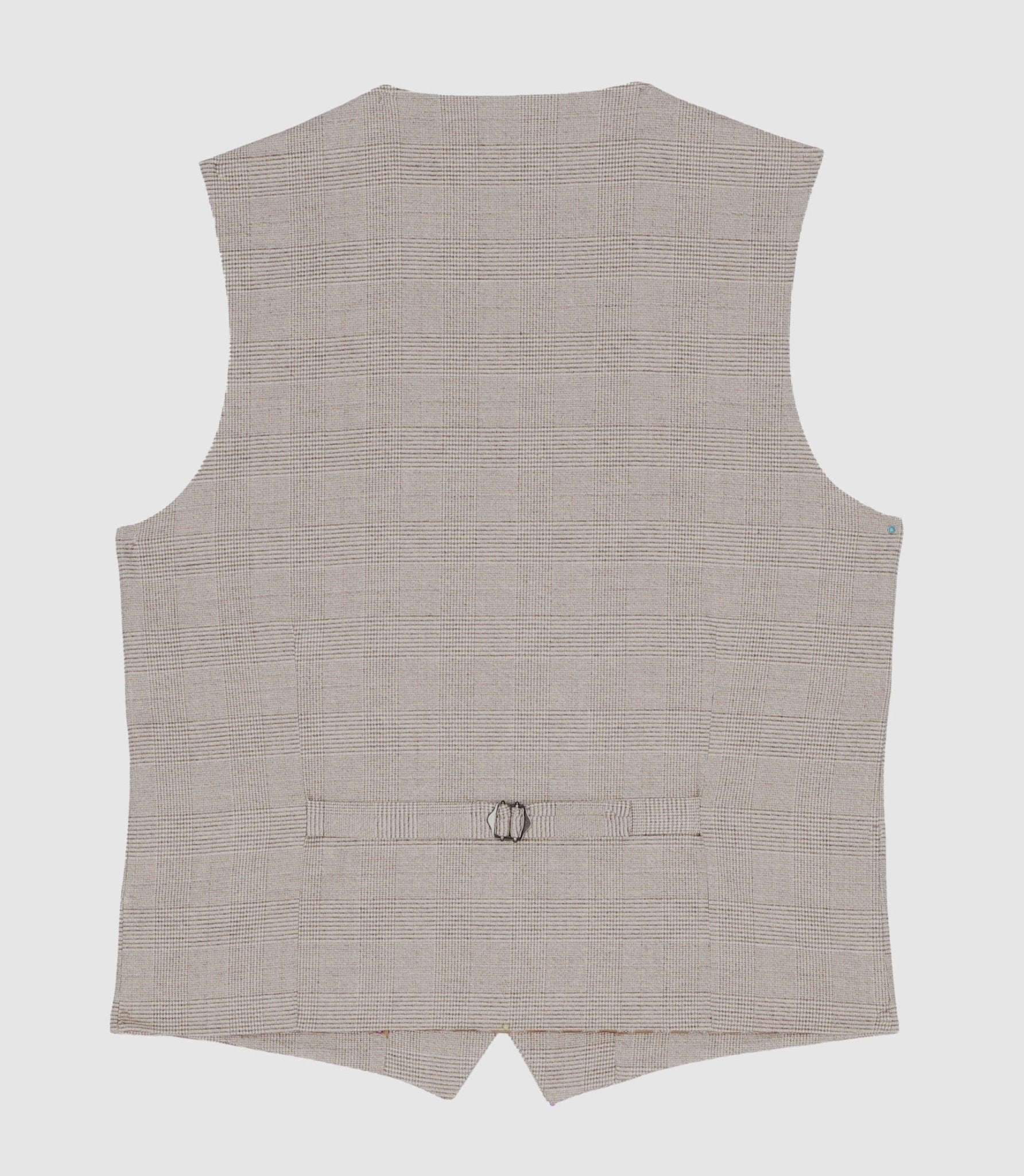Gilet de costume à carreaux effet Prince de Galles beige XSWING - IZAC