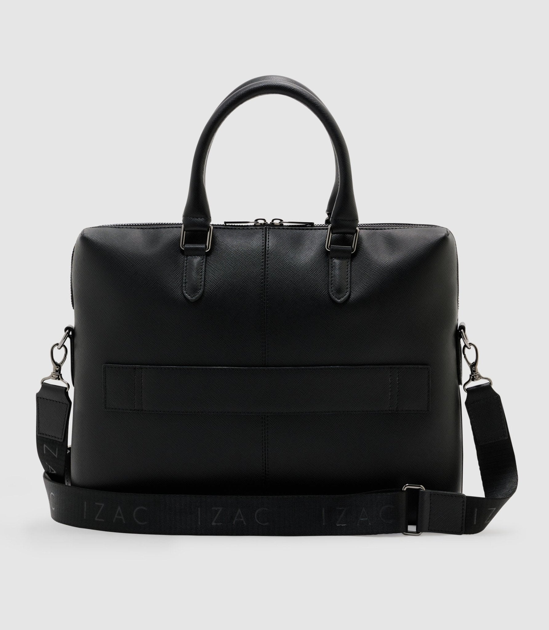 Sac en cuir noir - IZAC