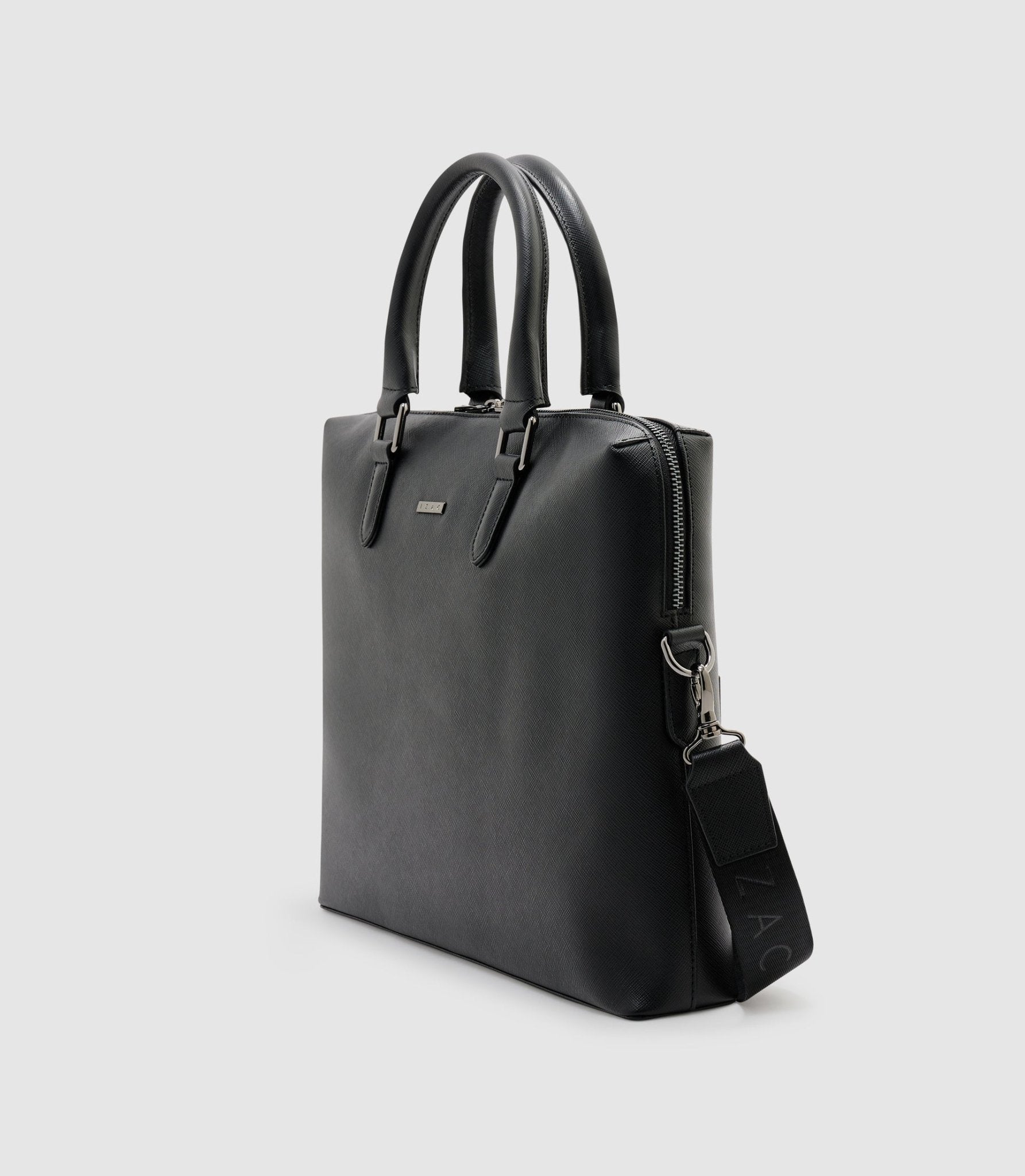 Sac en cuir noir - IZAC