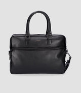 Sac business en cuir noir WALLAS - IZAC