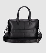 Sac business en cuir noir WALLAS - IZAC