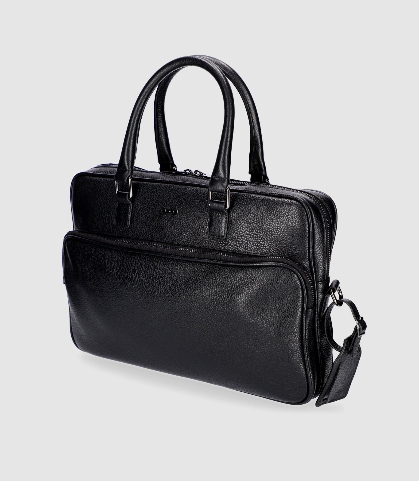 Sac business en cuir noir WALLAS - IZAC