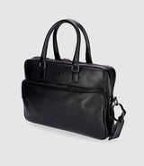 Sac business en cuir noir WALLAS - IZAC