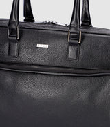 Sac business en cuir noir WALLAS - IZAC