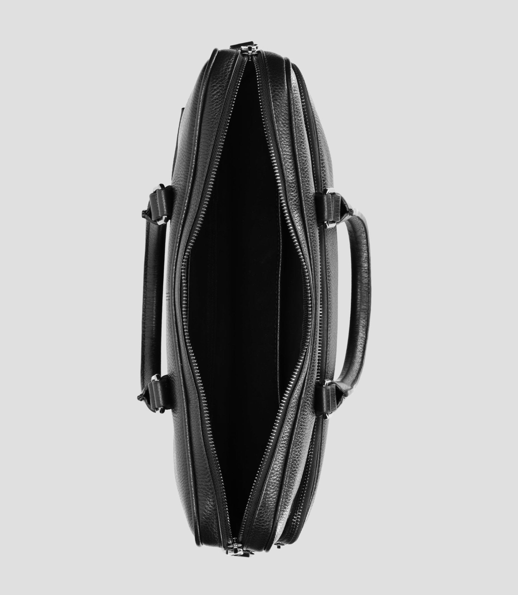 Sac business en cuir noir WALLAS - IZAC