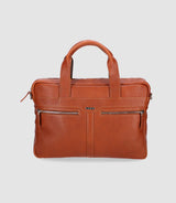 Sac business en cuir marron WORK - IZAC