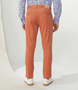 Chino micromotif orange "Berline" - IZAC