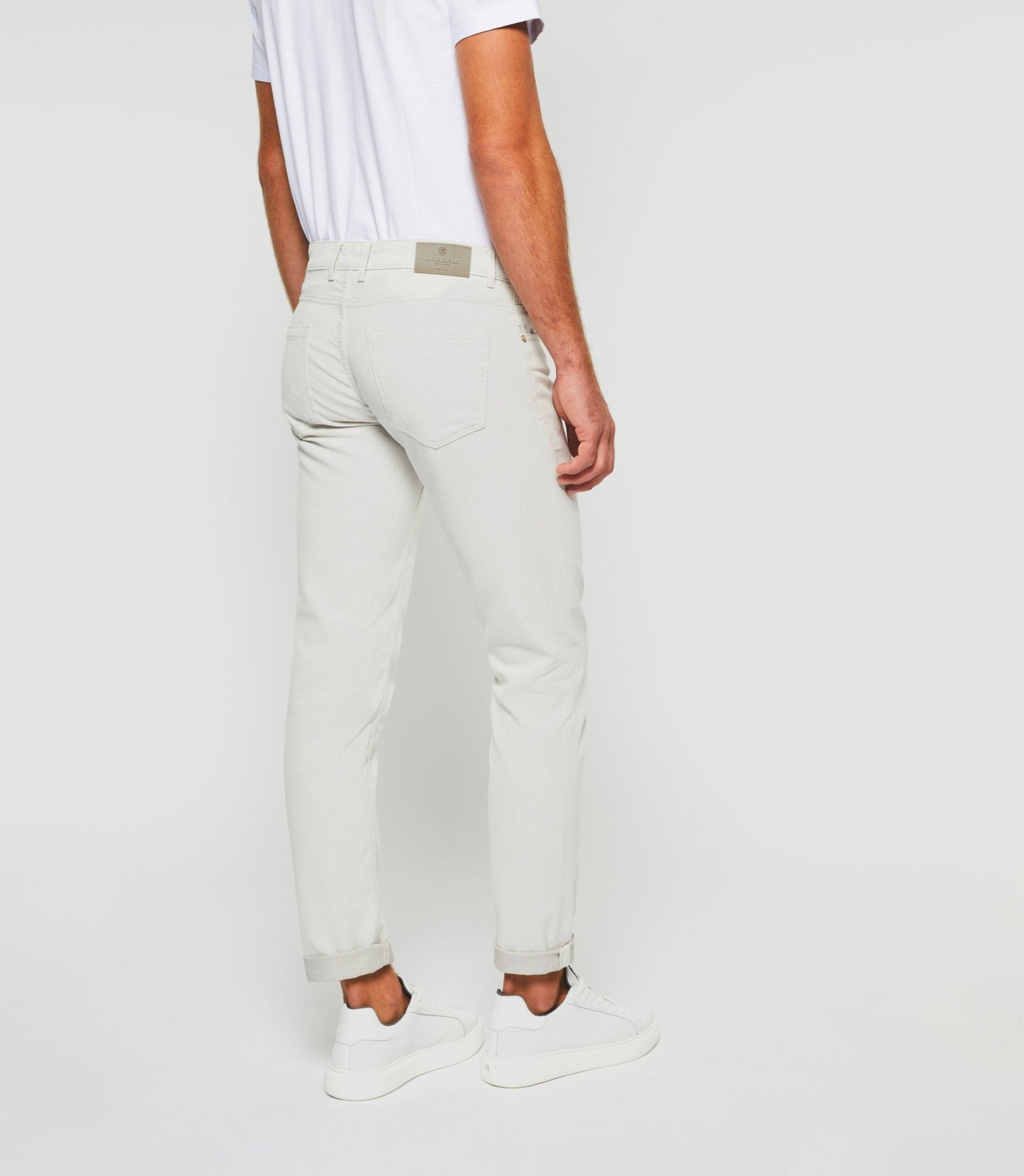 Pantalon slim 5 poches urbain beige PILLYOUT - IZAC
