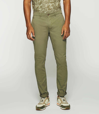 Pantalon slack slim kaki clair PACHELOR - IZAC