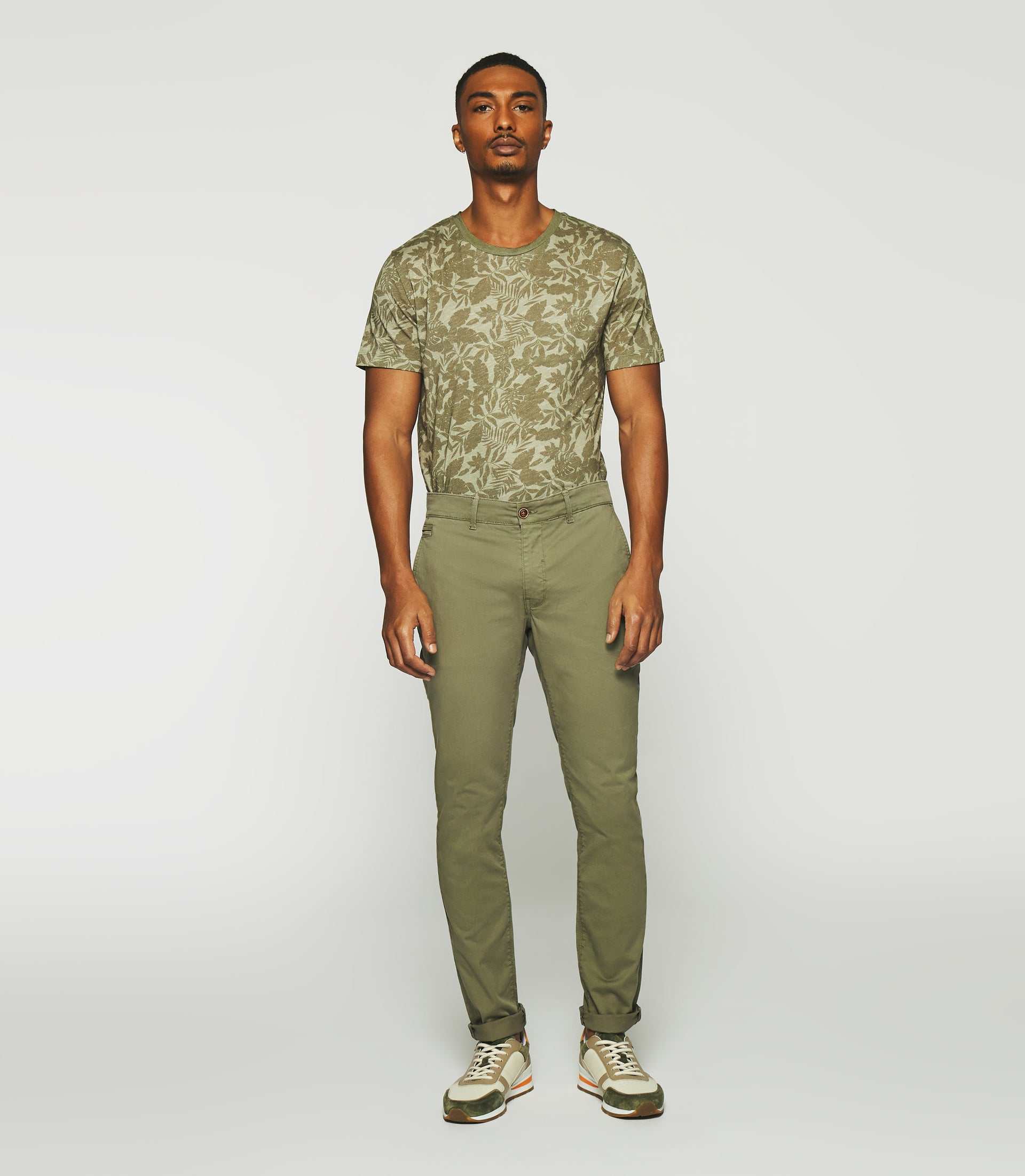 Pantalon slack slim kaki clair PACHELOR - IZAC