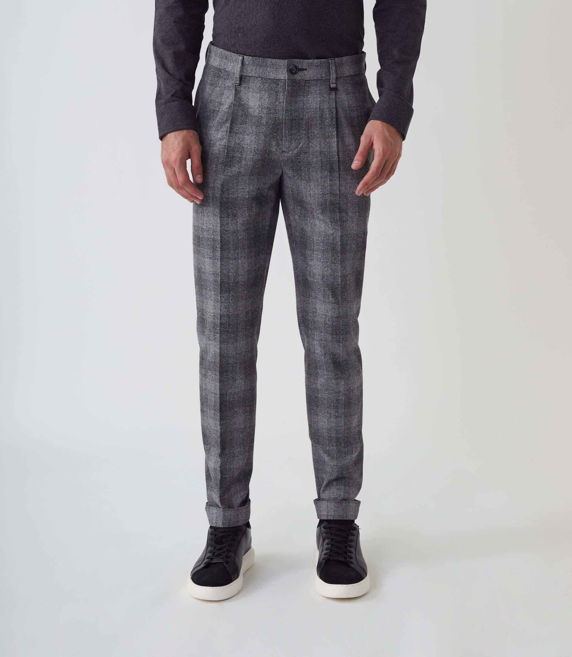 Pantalon de ville en laine gris clair "Malice" - IZAC