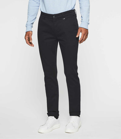 Pantalon chino slim marine VANAMA - IZAC