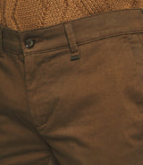 Pantalon chino slim marron VANAMA - IZAC