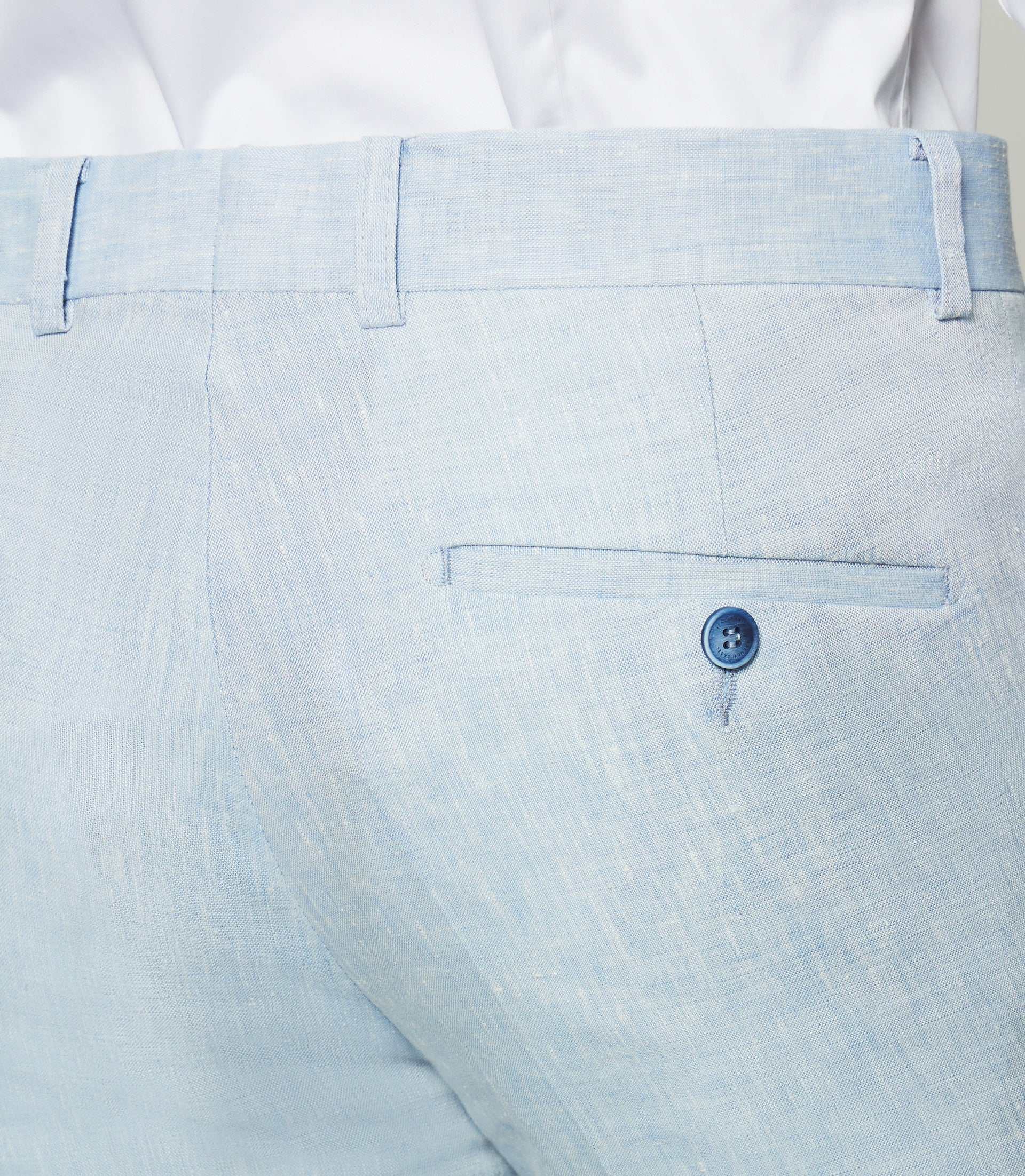 Pantalon en lin bleu ciel BCELESTE - IZAC