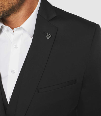 Veste ville noir "Cionac" - IZAC